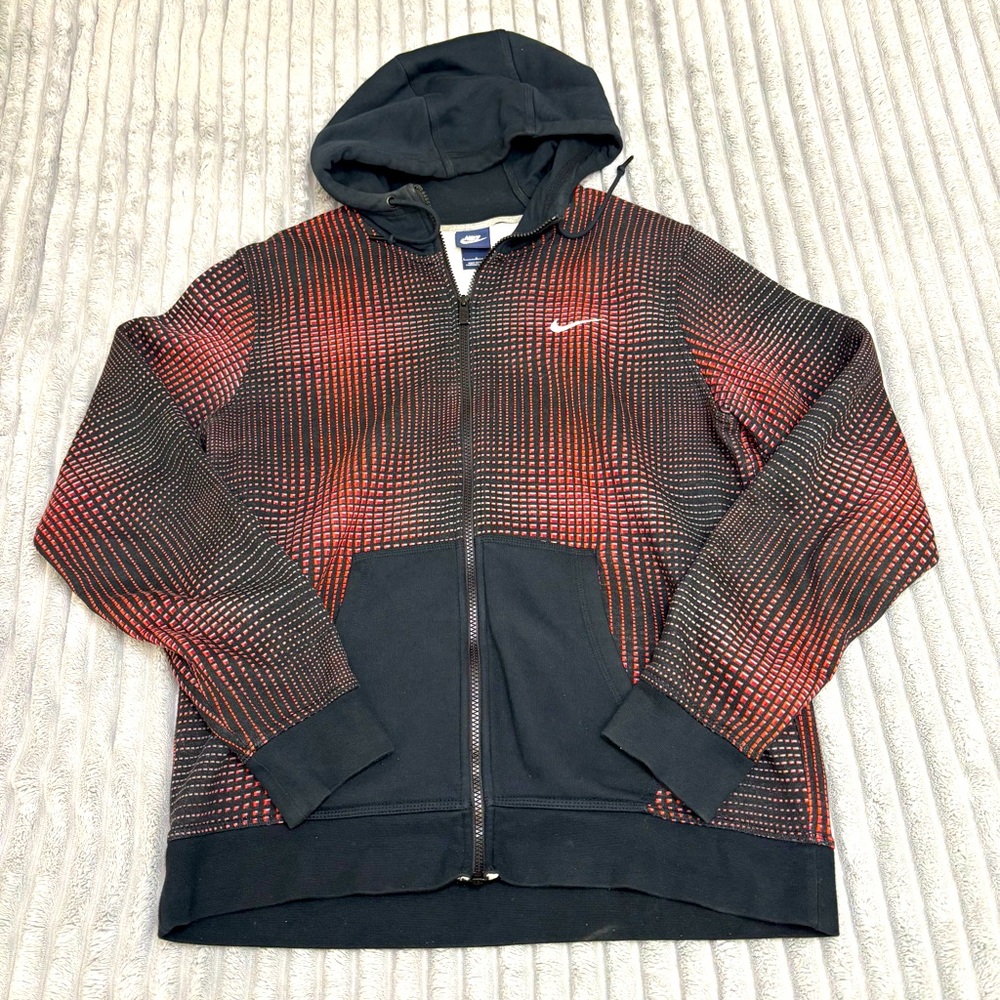 Vintage Nike blue tag‎  Hoodie Mens Large Mini Swoosh Logo Hooded Sweatshirt